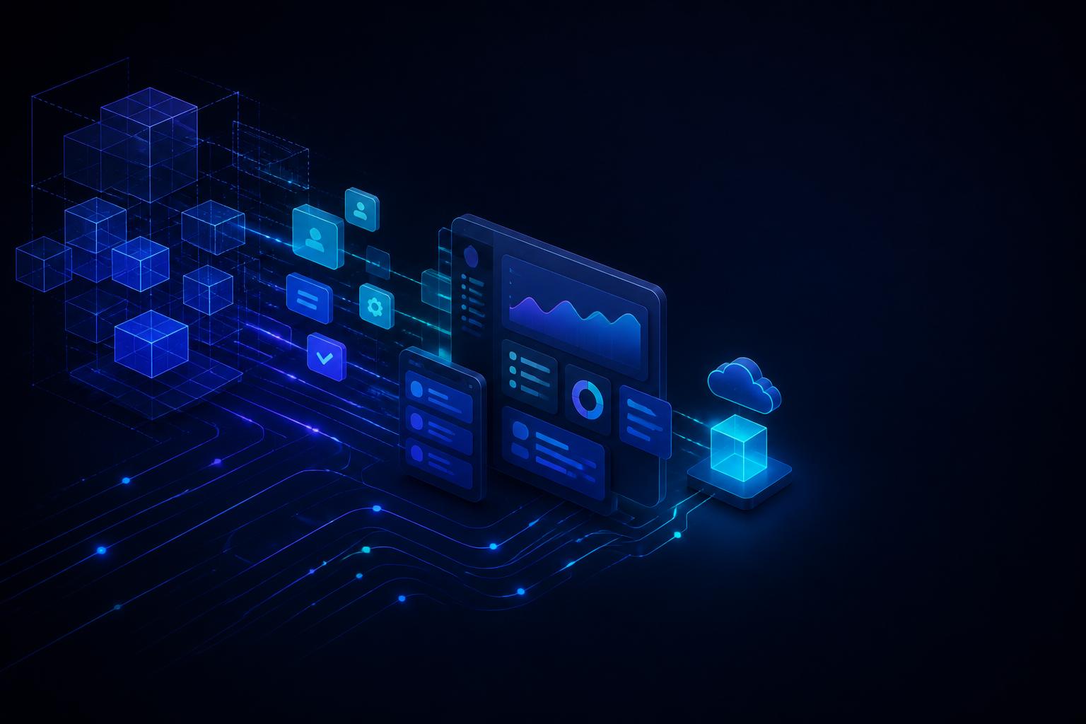 Abstract Teknitti product engineering visual